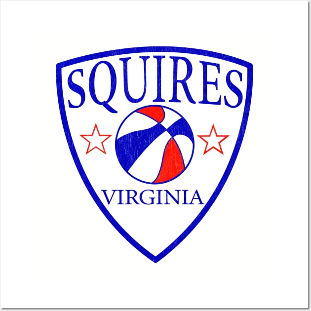 Defunct Virginia Squires ABA Basketball Wall Art by LocalZonly